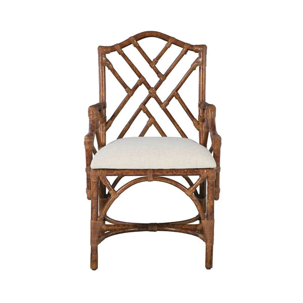 Set of Two Tortoise Chippendale Arm Chairs From Dear Keaton