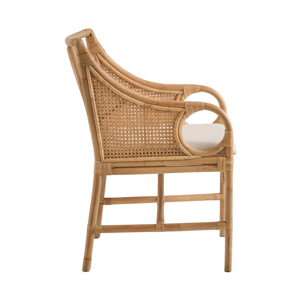 Deauville Rattan Arm Chair side view