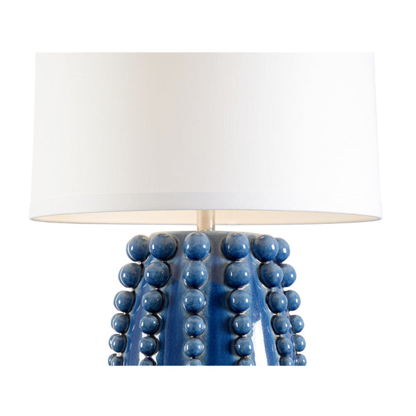Sea Urchin Blue Table Lamp closeup