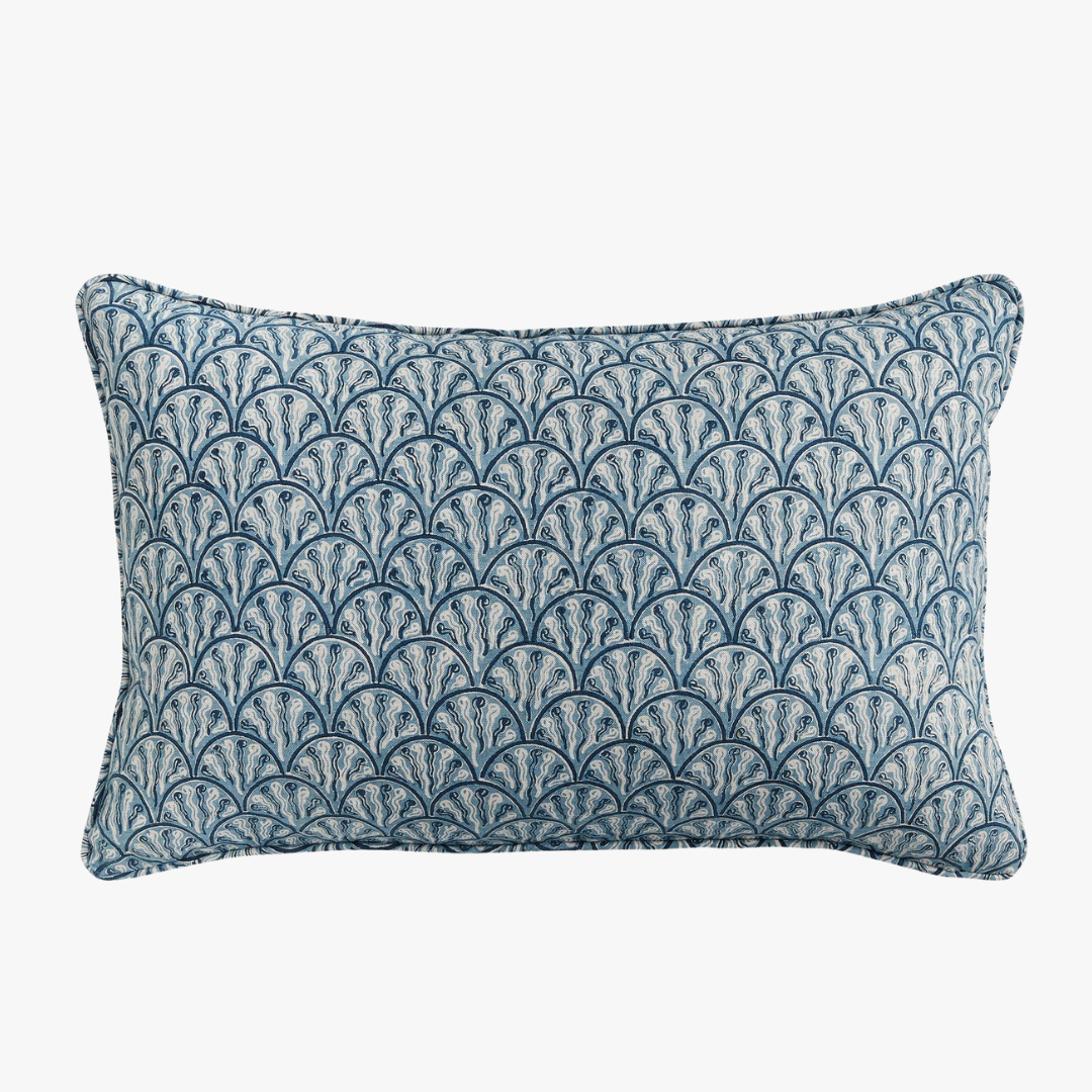 Baku Azure Lumbar Pillow Cover - Walter G Pillows - Dear Keaton