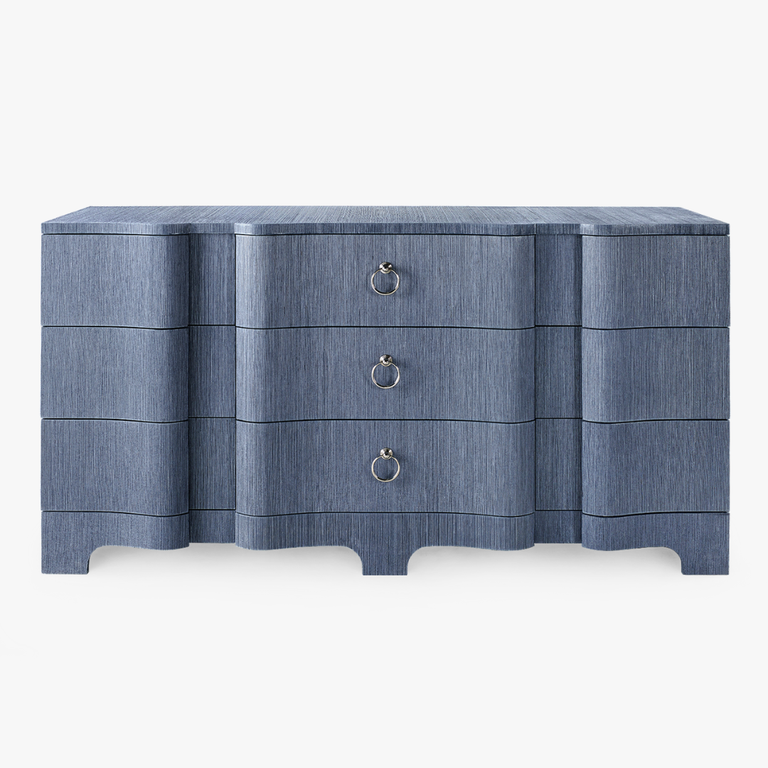 blue grasscloth dresser Biarritz Navy Kim Kardashian in black this chest blends natural pricechangeaug2026 Color:Princess White