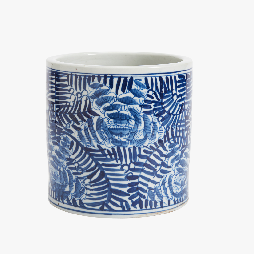 Blue Palm Frond Planter - Orchid Pot - Dear Keaton
