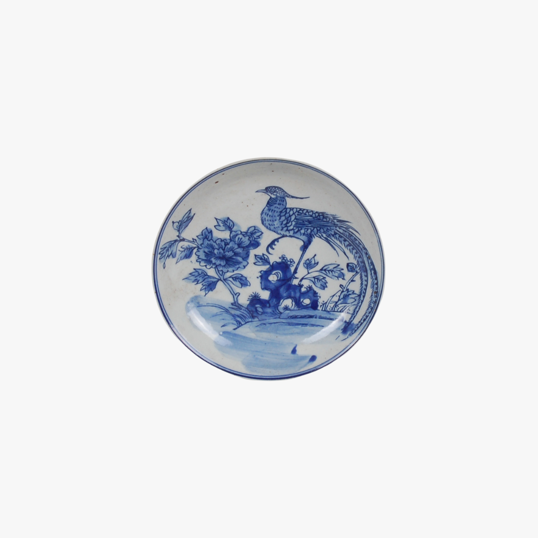 Blue Pheasant Trinket Tray - Chinoiserie Accents - Dear Keaton