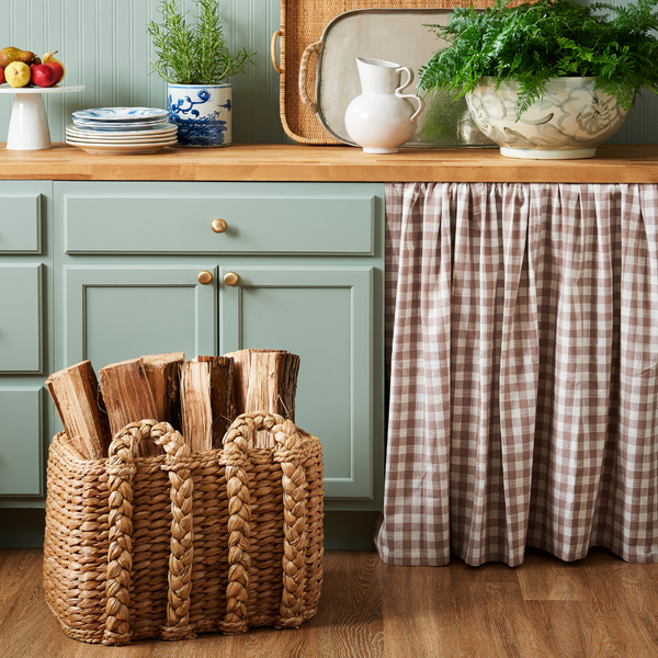 Briarwood Large Rush Basket Styled in Cottage Kitchen