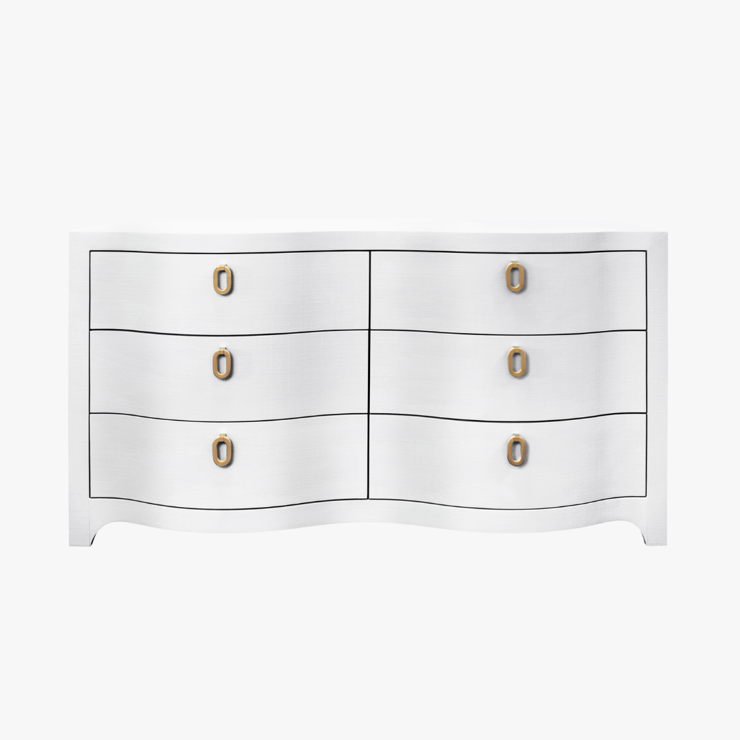chinese dress ladies Bryant Linen Extra Wide 6-Drawer Dresser – Meadow Blu main image 1