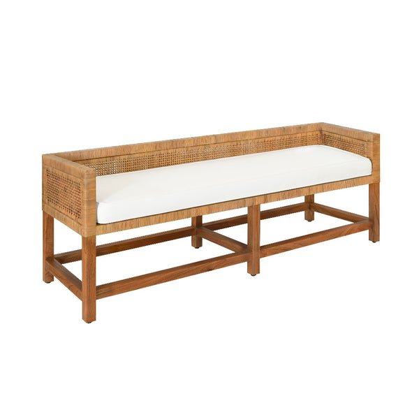 Eastbourne Woven Cane Bench from Dear Keaton