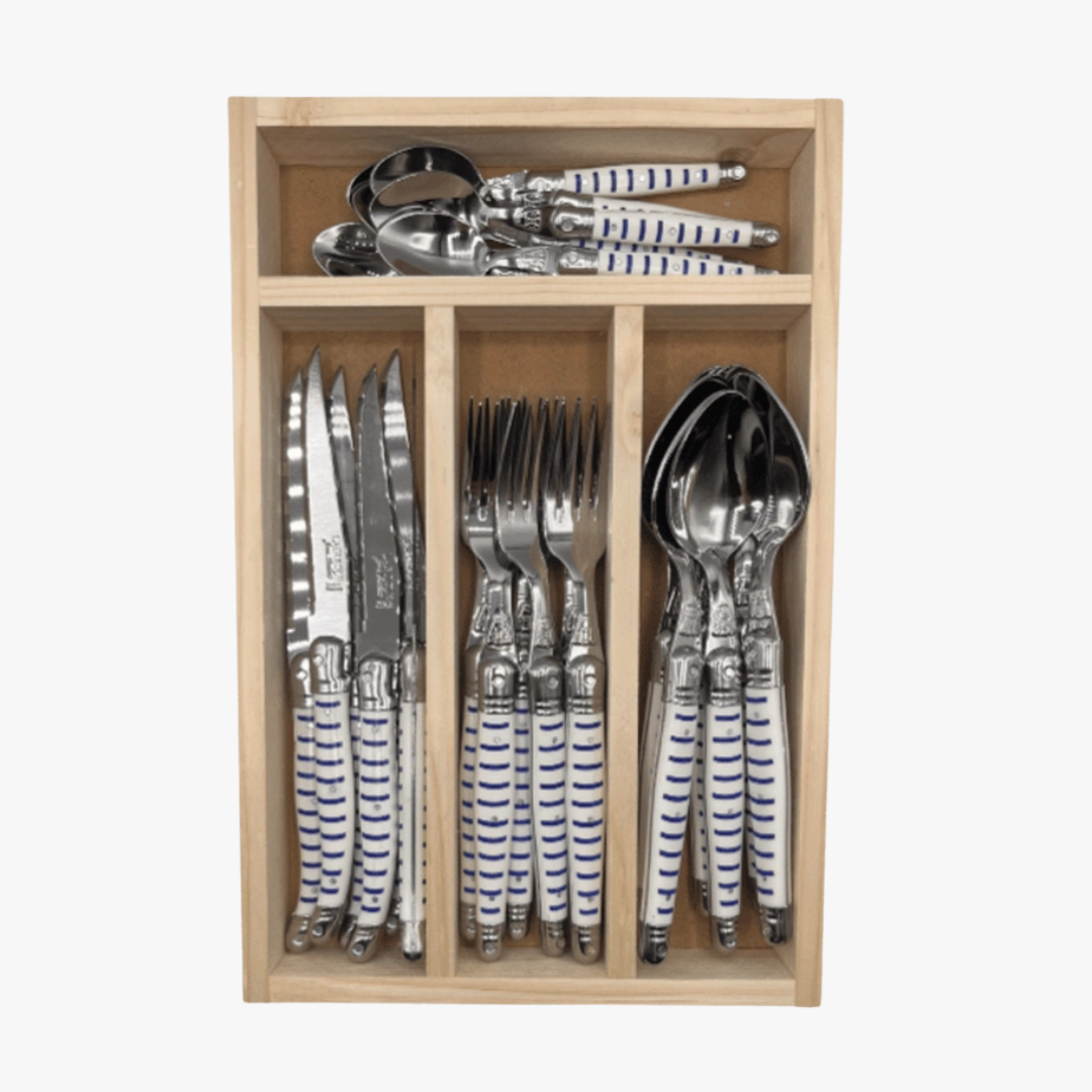 Laguiole Mariniere Stripe Flatware - Made in France - Dear Keaton