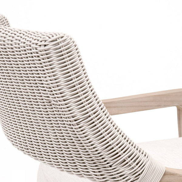 Landon Outdoor Club Chair Synthetic White Wicker