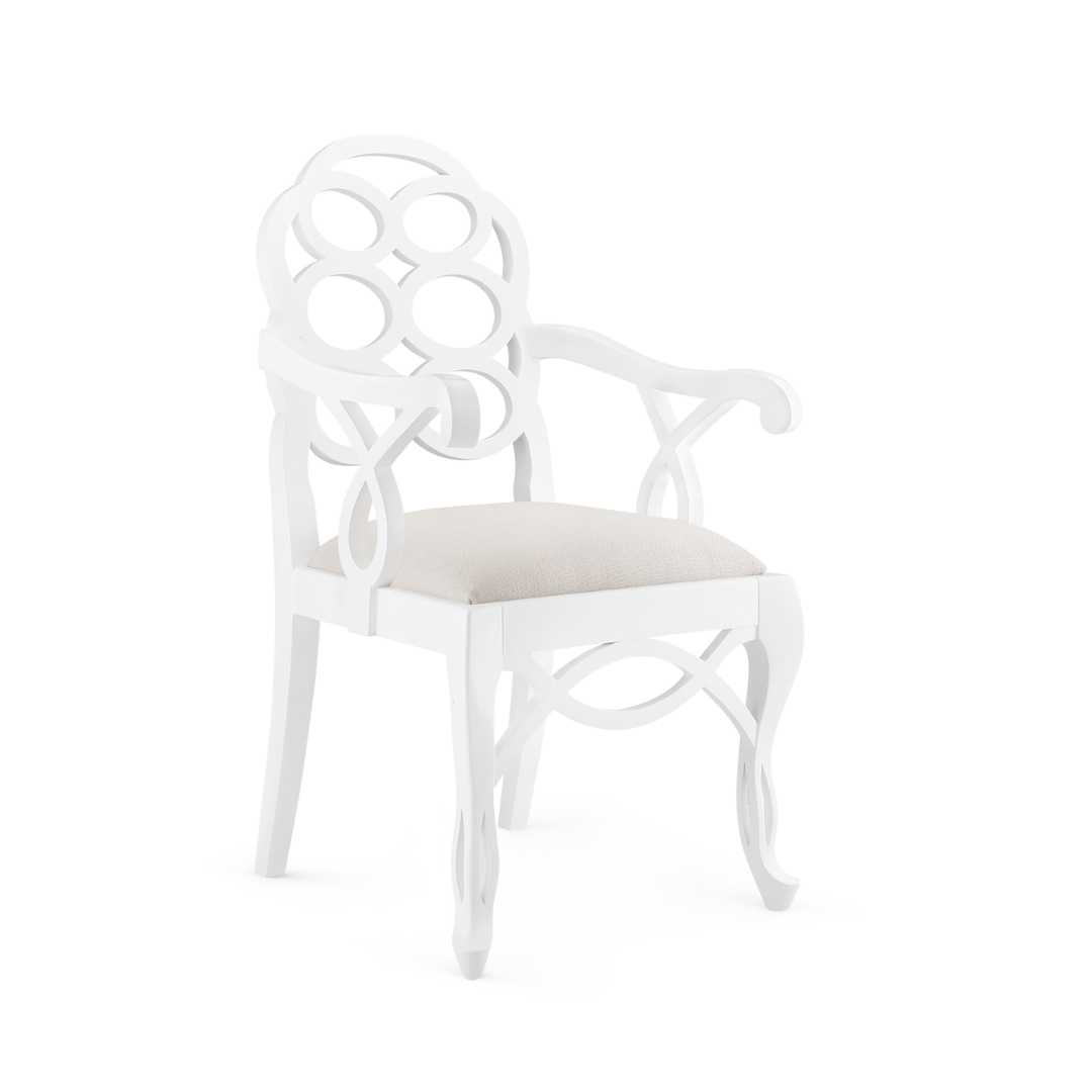 Loop Arm Chair - White Lacquered - Frances Adler Elkins - Dear Keaton