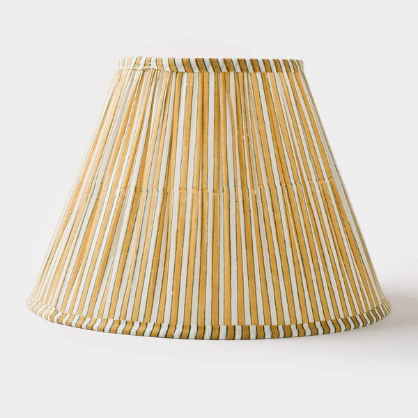 Marigold Stripe Gathered Lamp Shade from Dear Keaton