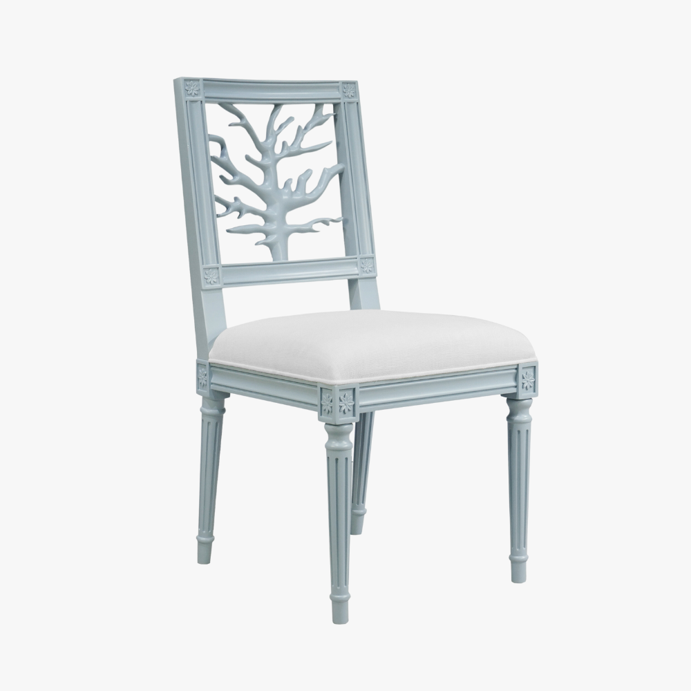 Mustique Light Blue Chair Coastal Dining Chairs Dear Keaton