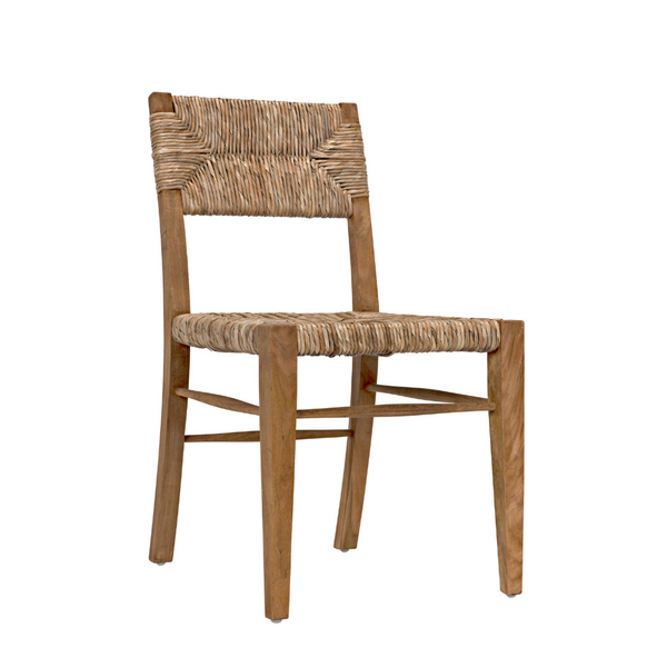 Faley Teak Dining Chair Angle View