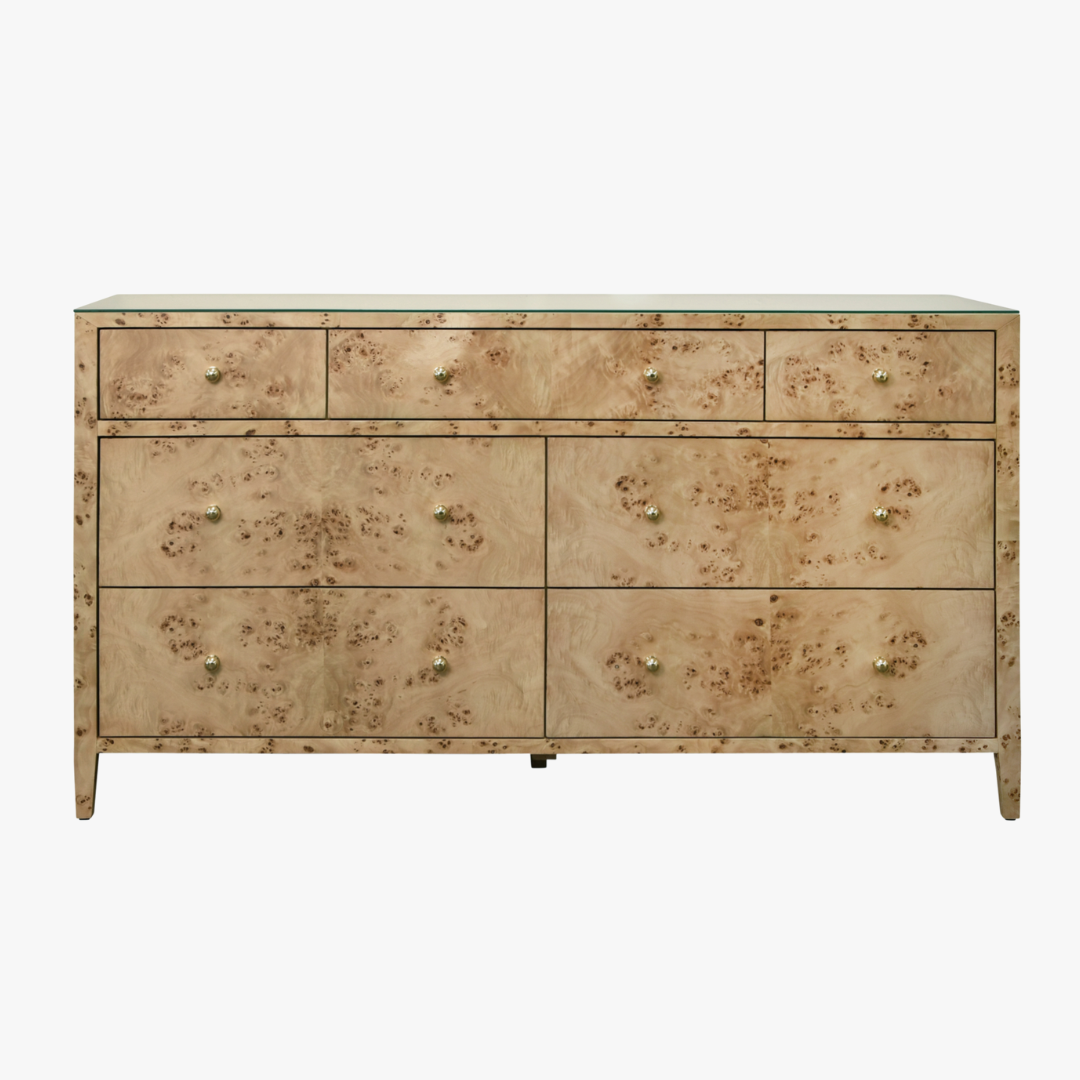 green emerald velvet dress Nautical Wood and Brass Detail Three Drawer Dresser Chest main image 0