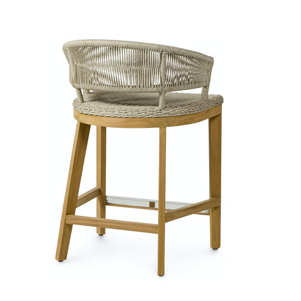 Ashby Outdoor Counter Stool Back View