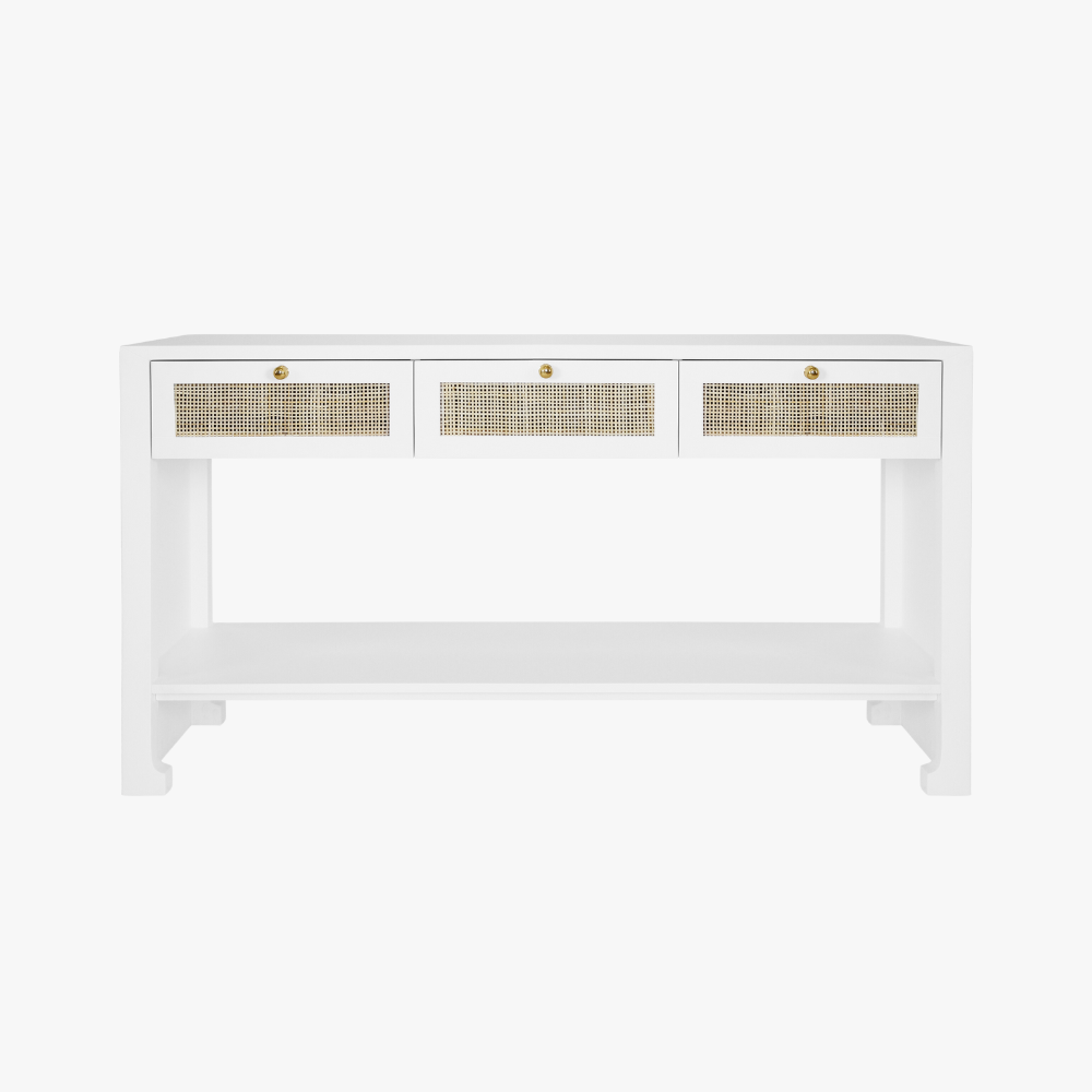 White and store cane console