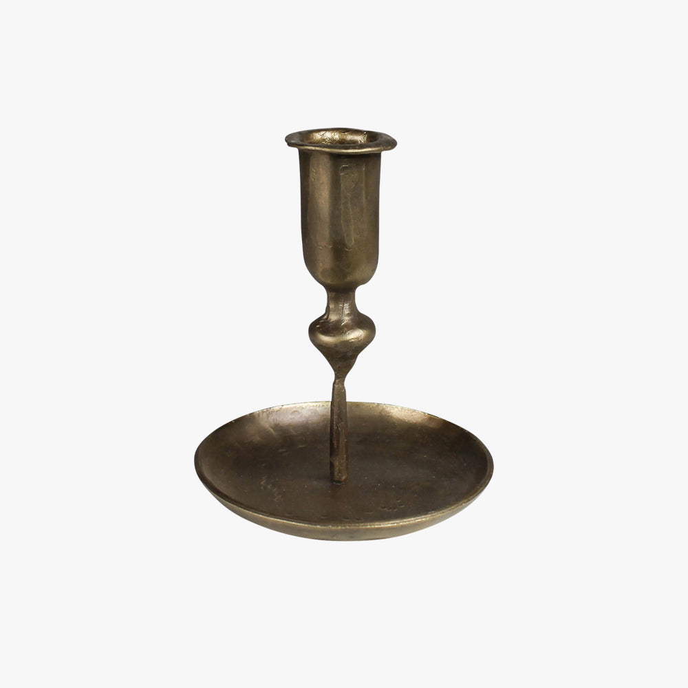 Abel Small Candlestick - Brass Taper Candle Holders - Dear Keaton