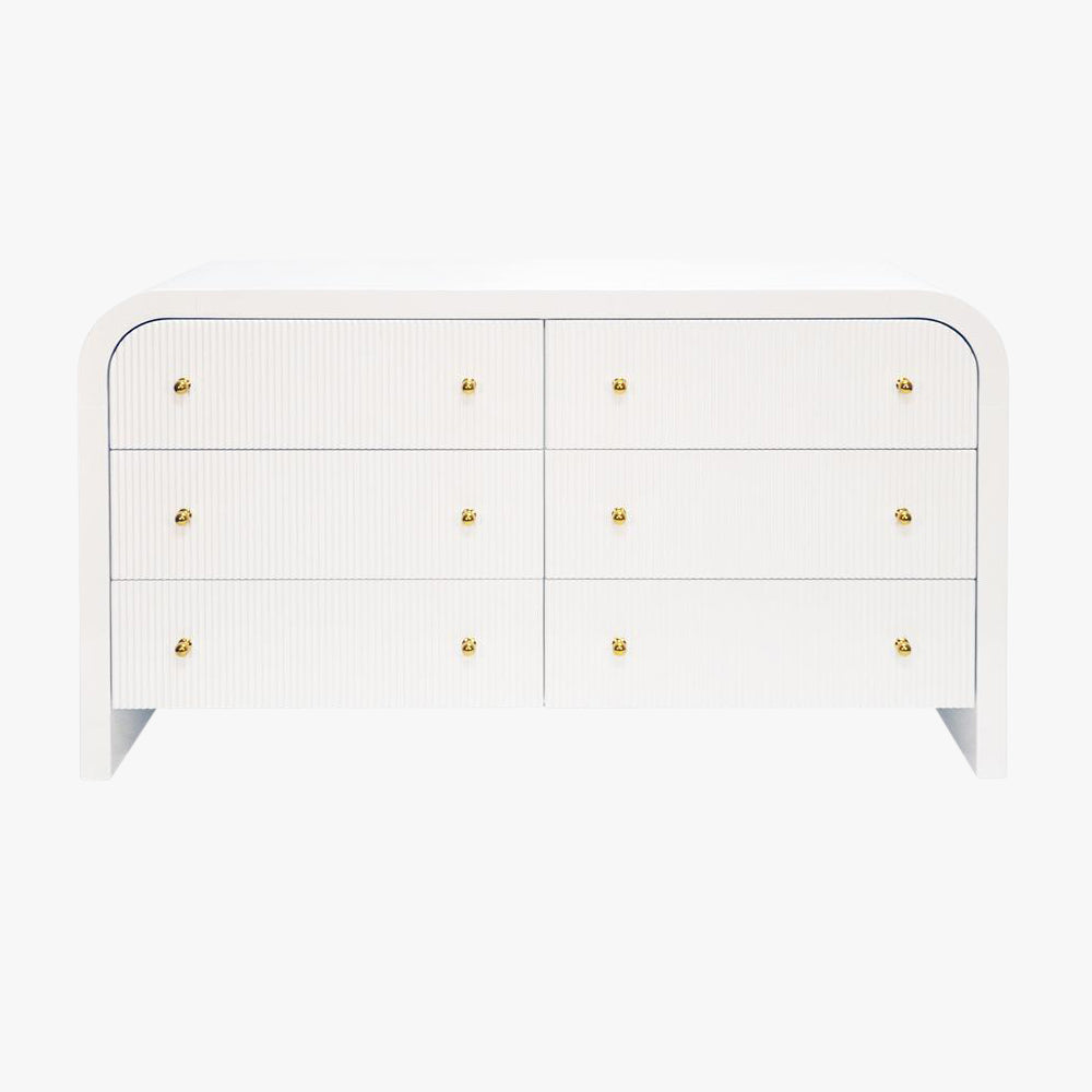 Worlds Away Valentina Chest, White
