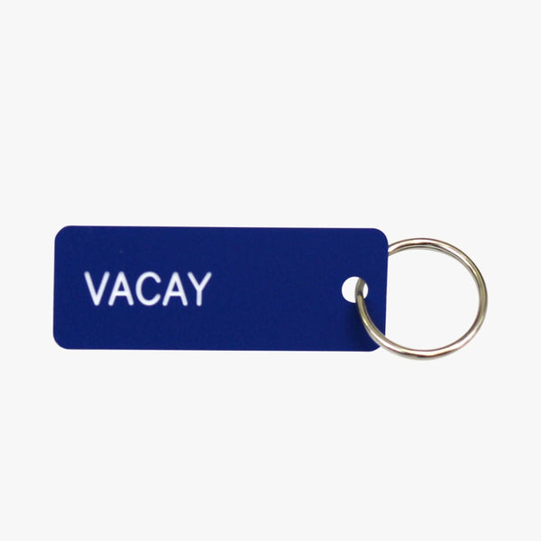 Blue Vacay Key Ring