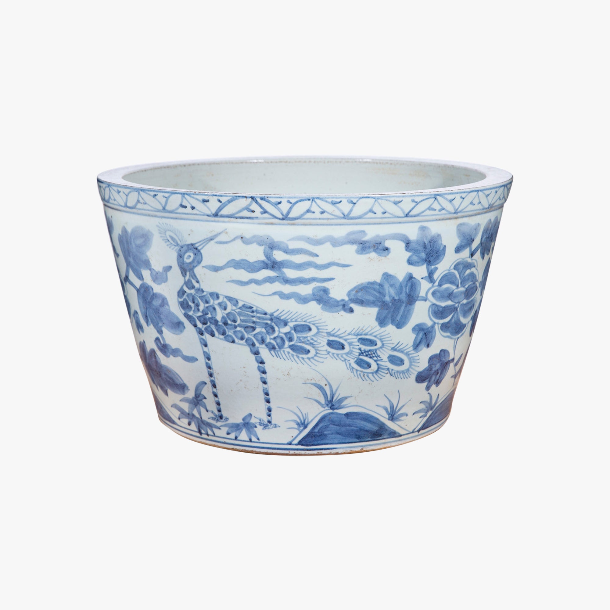 black and white plant pot Planter Pot With Drainage, Saucer Included main image 0