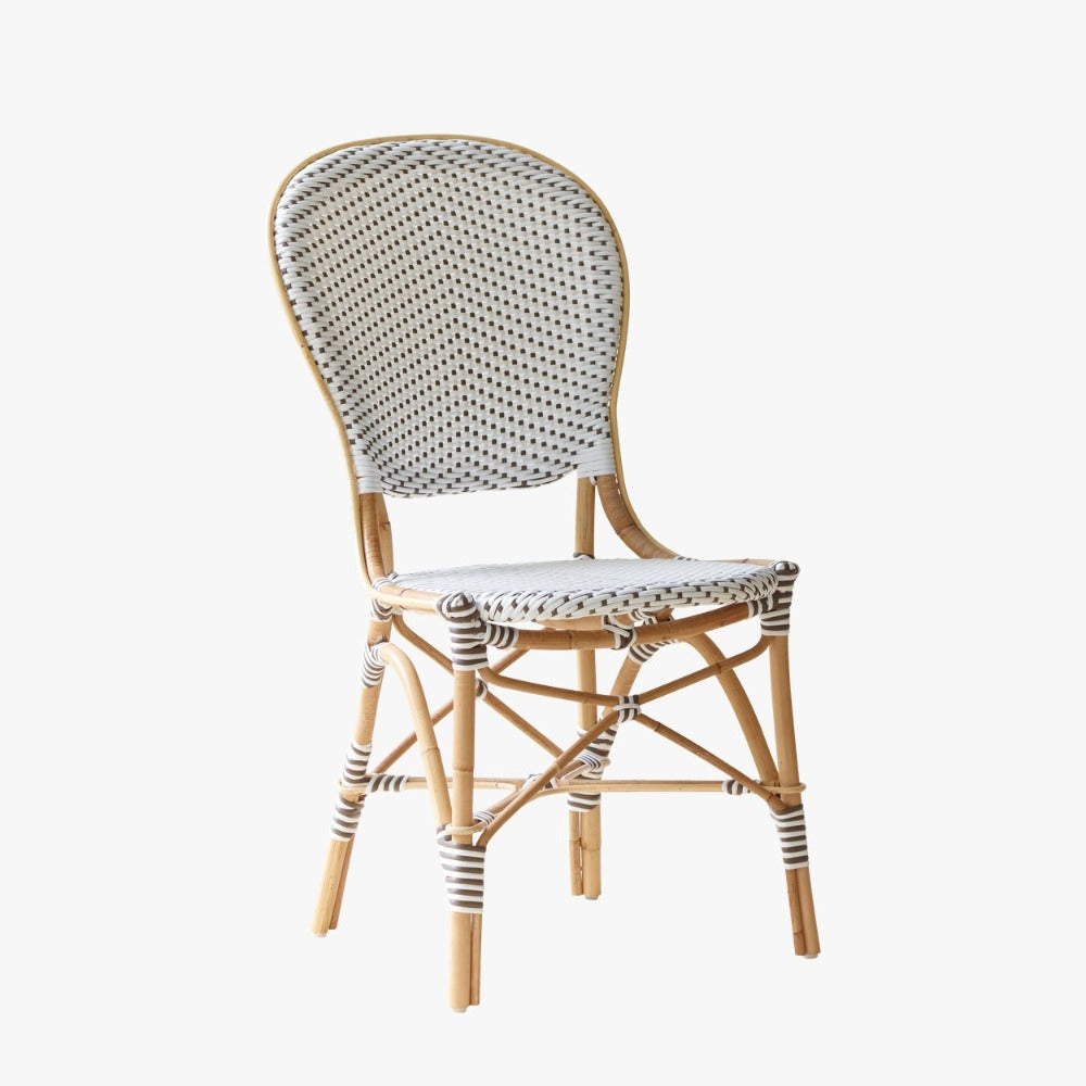 - Chair Keaton Rattan Dear Chairs Side Isabell Bistro - Dot Cappuccino