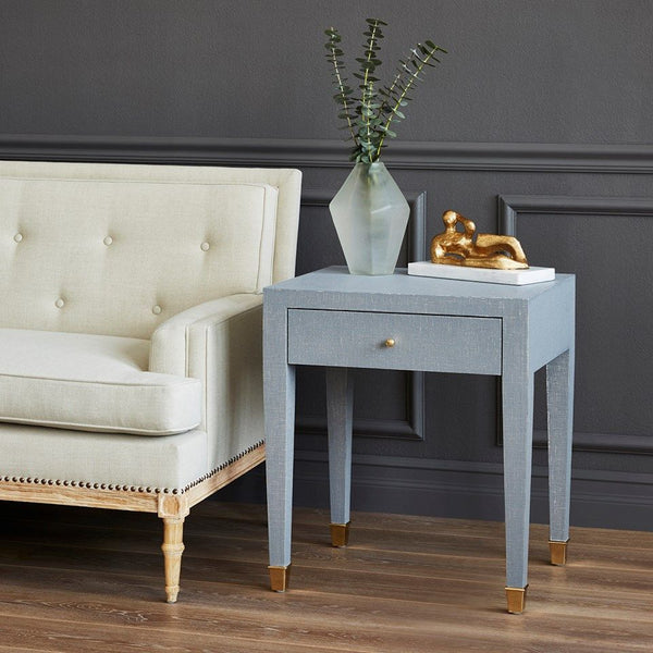 Claire Grey Side Table Styled