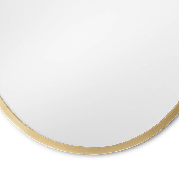 Crest Brass Mirror Detail