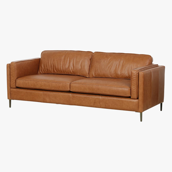 Everitt Butterscotch Leather Sofa