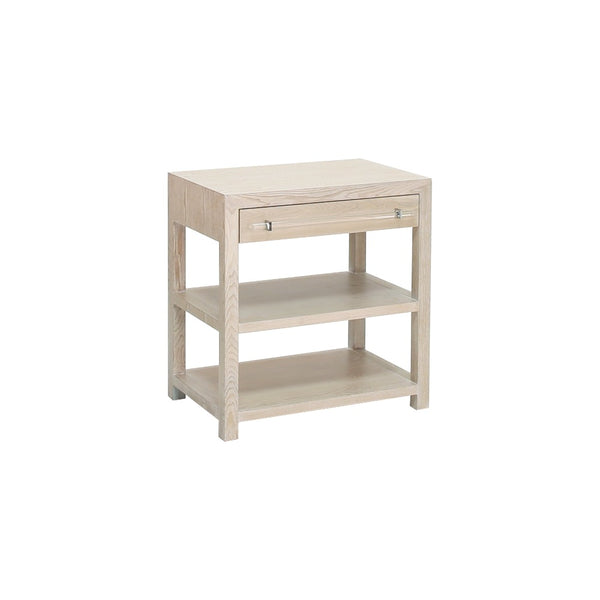 Gage Oak Side Table Angle View