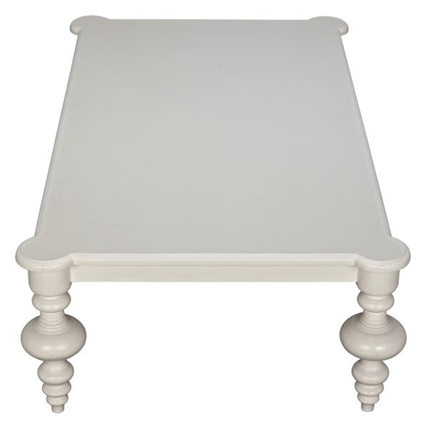 Graff White Coffee Table Side View