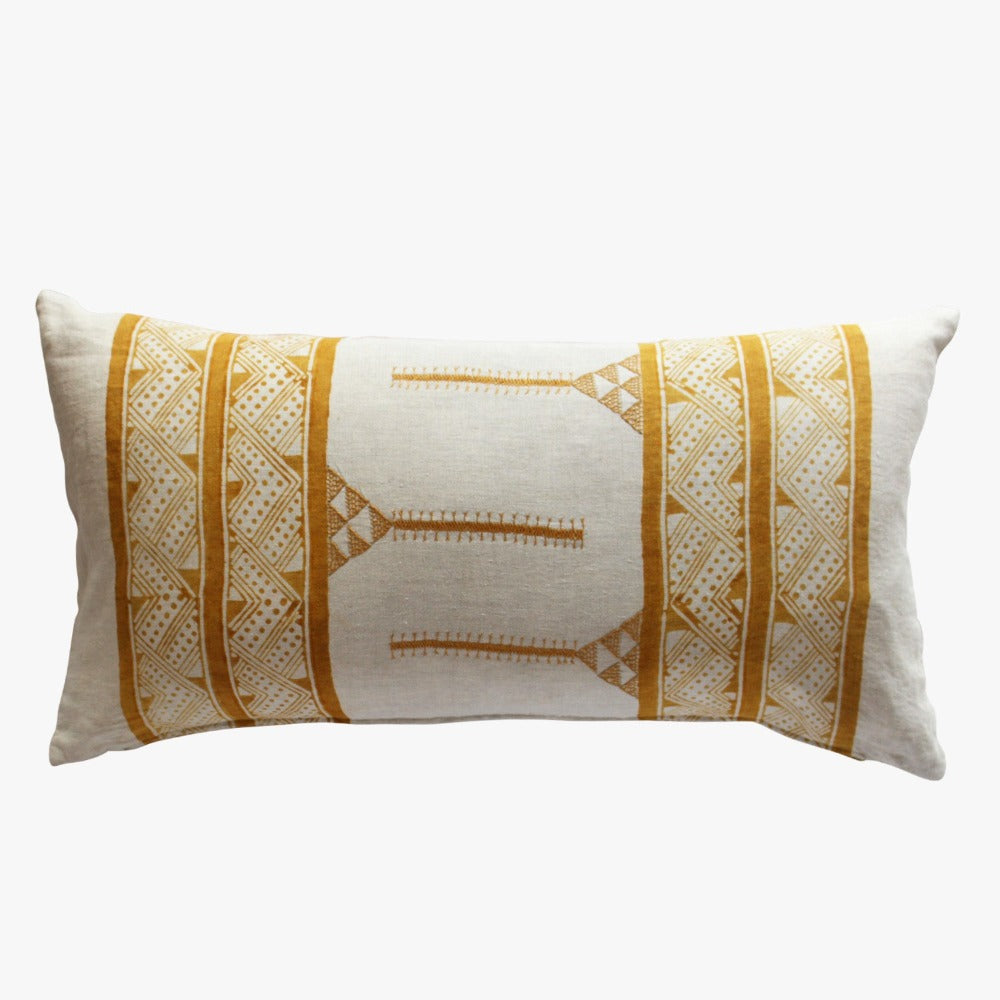 Gold lumbar pillow cover sale