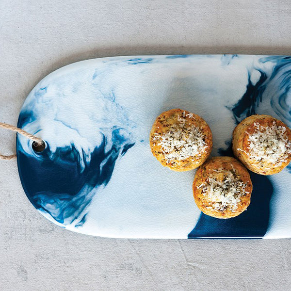 Mykonos Ceramic Cheese Board Styled