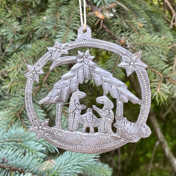 Nativity Scene Ornament Styled