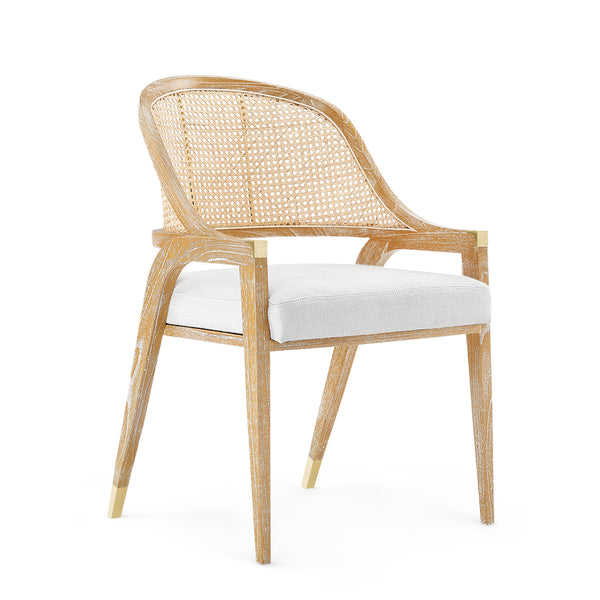 Pascal Cane Dining Chair Front Angle