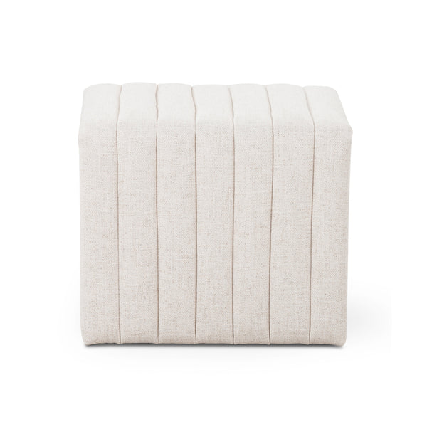 San Marcos Sand Small Ottoman Side View