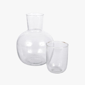 Seeded Glass Carafe