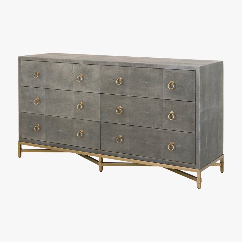 Smith Grey Shagreen Dresser - Double Dresser - Dear Keaton Smith Grey Shagreen Dresser - Double Dresser - Dear Keaton