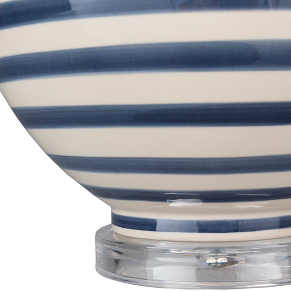 Tilos Blue Stripe Lamp Detail