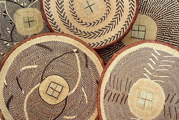 Tonga Binga Wall Art Decor Baskets 13” African Wall Basket Shona