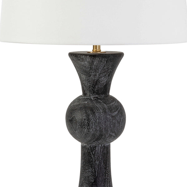 Vaughn Wood Table Lamp Closeup
