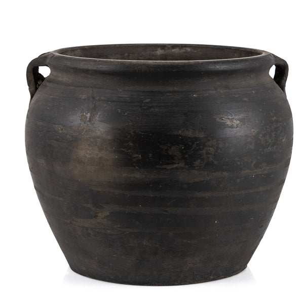 Pottery Handled Pot Alternate View
