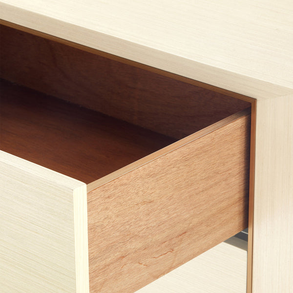 Williams Blanched Oak Dresser Open View