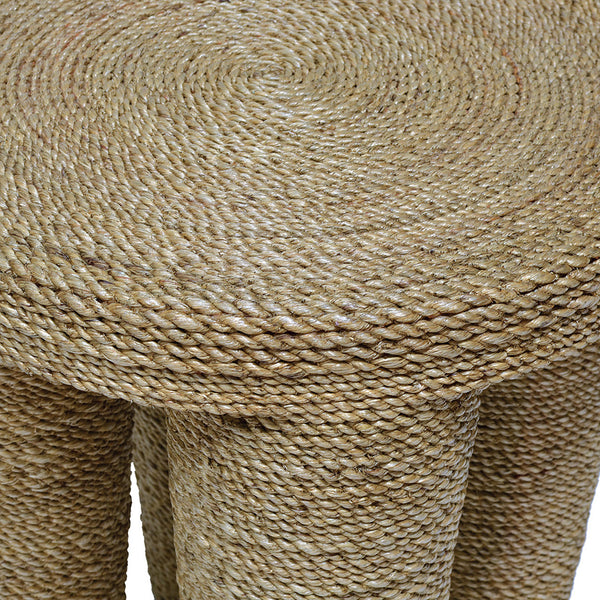 Wrapped Rope Footed Stool Closeup