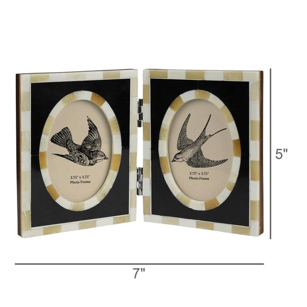 Horn Double Photo Frame dimensions