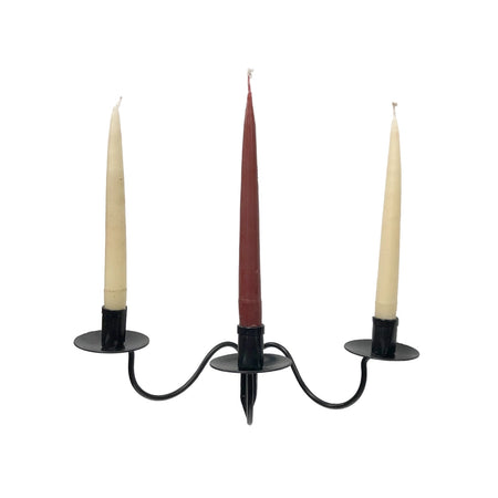 Maxwell Iron Candle Sconce with candles