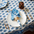 Gayatri Blue Napkins Styled with tablecloth