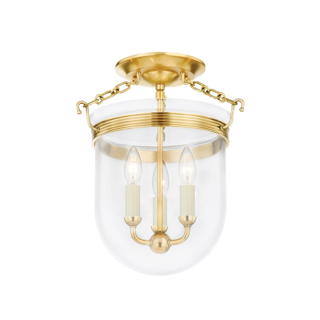 Bell Jar Rousham Glass Semi Flush Mount