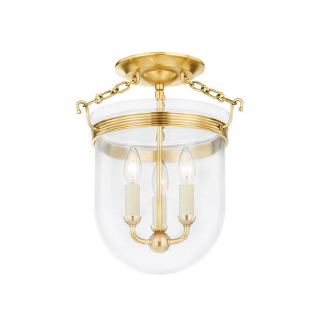 Bell Jar Rousham Glass Semi Flush Mount