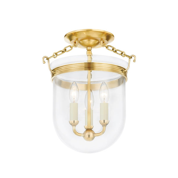 Bell Jar Rousham Glass Semi Flush Mount