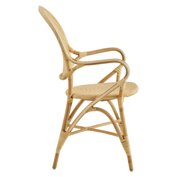 Rossini Natural Arm Chair Side View