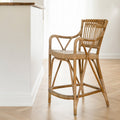 Blues Rattan Counter Stool in kitchen 